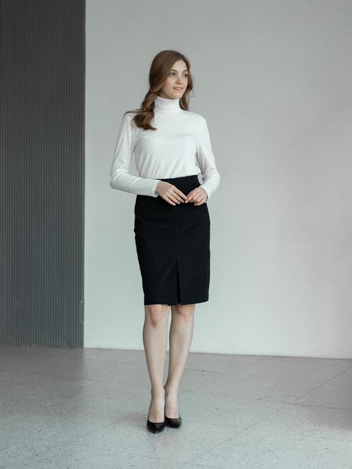 вельветовая, юбка на подкладке - Трика фото 3