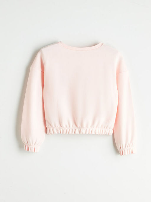 Bisiklet Yaka K?z ?ocuk Sweatshirt