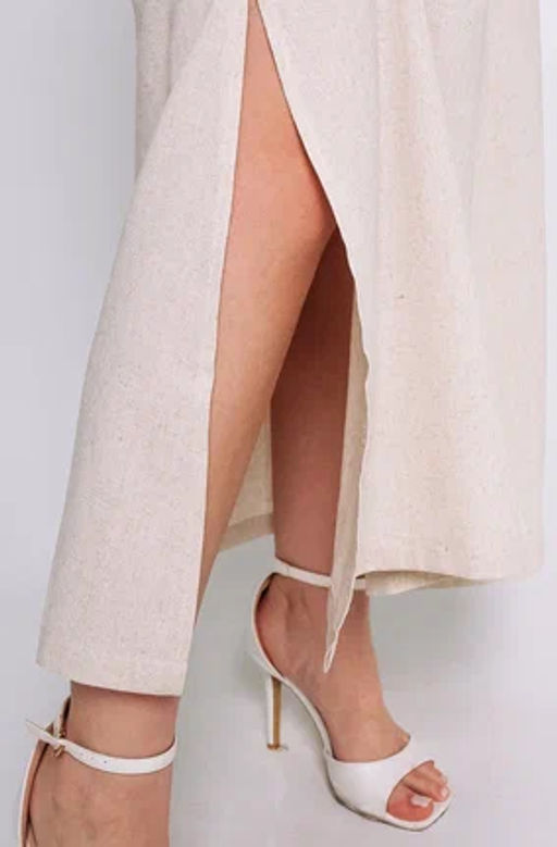 Платье #ОКТ025004, светло-бежевый - Dommod фото 5