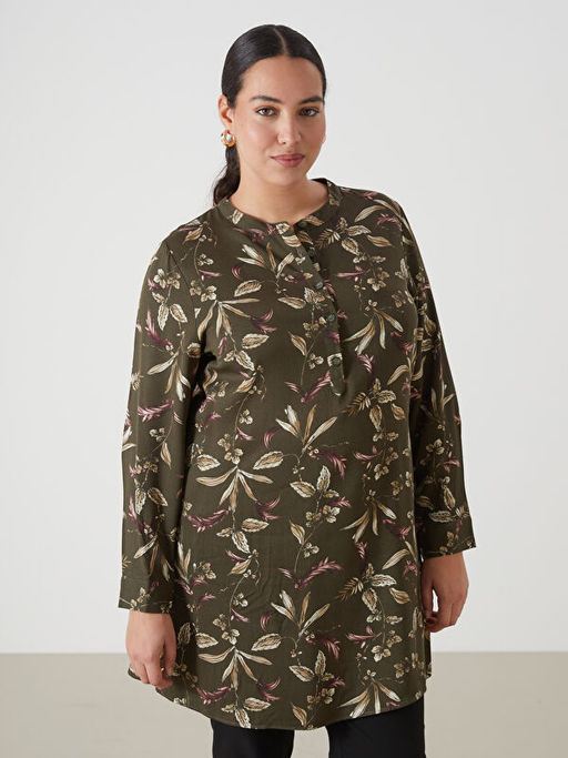 Bisiklet Yaka Desenli Kad?n Tunik