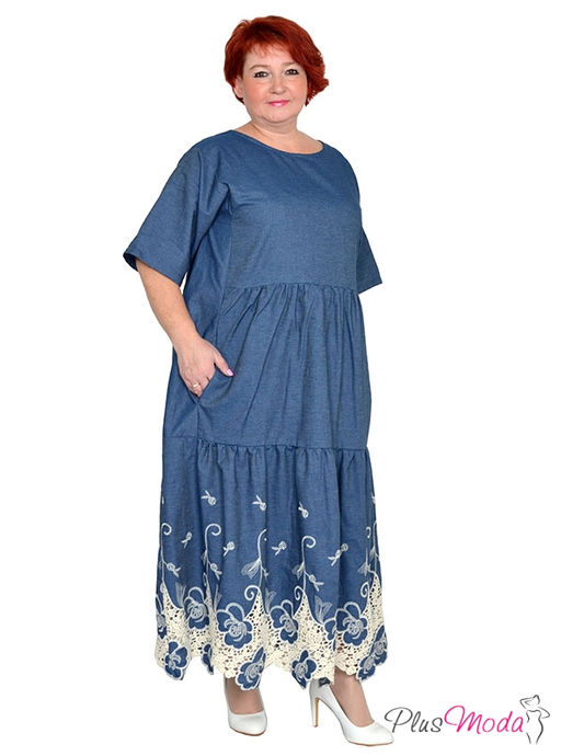 Платье Модель №1489 размеры 44-84 - Plusmoda фото 4
