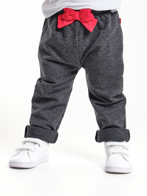 Брюки для девочки UD 4006 черный меланж - Mini maxi фото 4