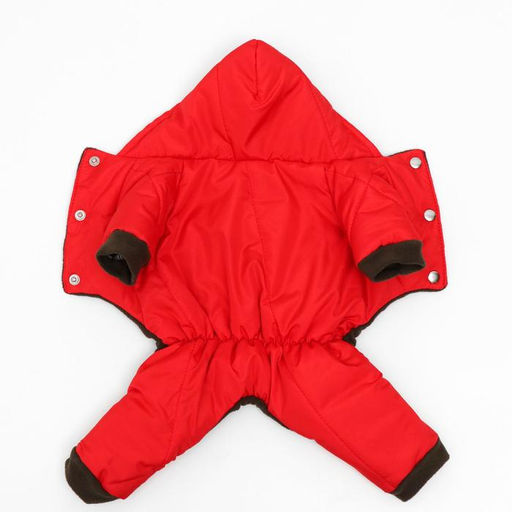 Комбинезон зимний для животных, M (ДС 24-26, ОГ 34-36 см, ОШ 28 см), красный - Simaland фото 7