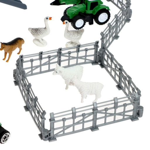 Игровой набор «Ферма», парковка для машин, амбар, вольеры, транспорт, животные