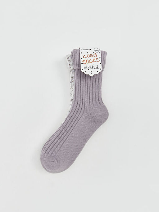 Desenli Kad?n Soket ?orap 2li