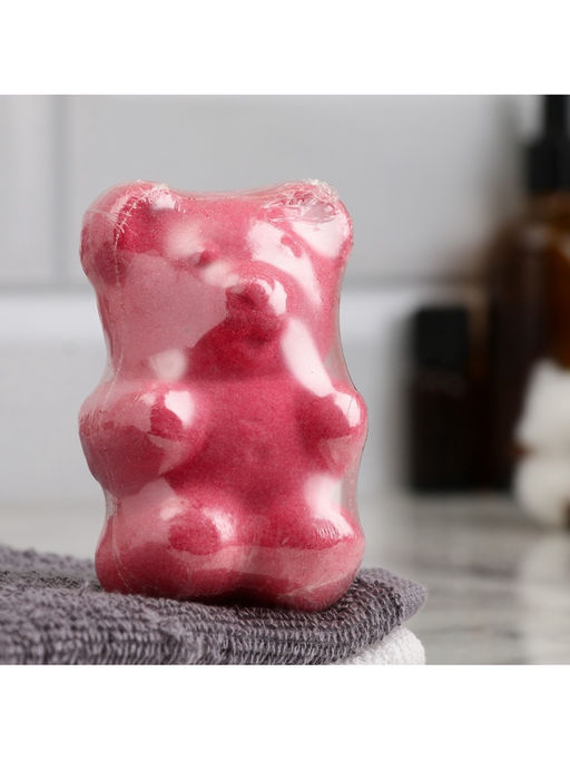 Цена за 3 шт. Бомбочка для ванн «Медвежонок» с ароматом хвойного леса, 80 г