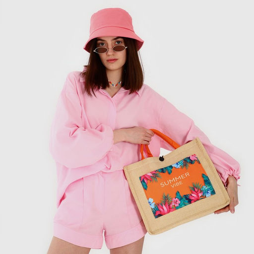 Сумка женская пляжная Летний вайб, 35х30х14 см - Nazamok фото 14