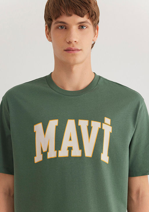 Mavi Logo Bask?l? Yesil Tisort  фото 6