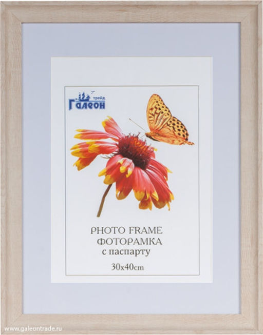 Рамка для оформления вышивки 30х40 с паспарту 8024 / ZR8510B-H35 /окно 21х30 - Галеонтрейд фото 2
