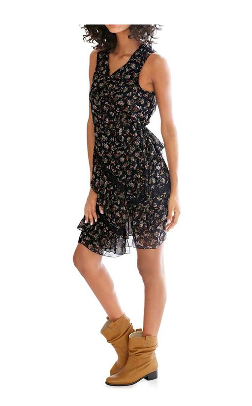 Платье, черно-пестрое - Linea tesini фото 4