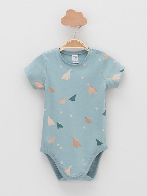 К 6073-2уп/серо-голубой Н100,Н101 набор полукомбинезон (боди) яс