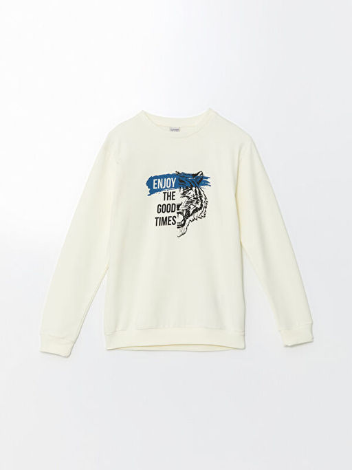 Bisiklet Yaka Erkek ?ocuk Sweatshirt