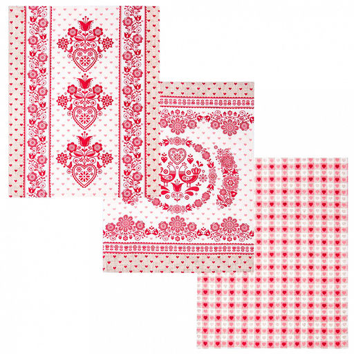 Полотенце кухонное рогожка 48х62см "Вятка", 171г/м2, хлопок 100%, комплект 3шт, "Домашняя мода" (Россия)