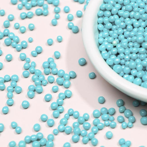 Посыпка кондитерская Жемчуг, взорванные зерна риса, бирюза, 2-5 мм, 50 г - Simaland фото 3