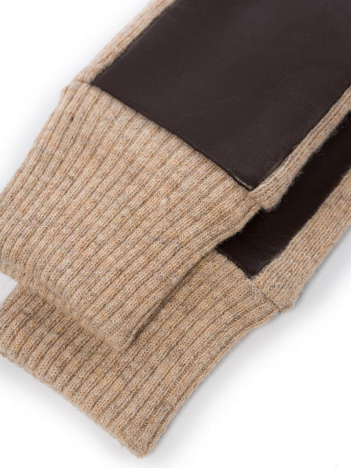 Перчатки женские ш+каш. TOUCH IS01550 coffee/beige - Labbra фото 3