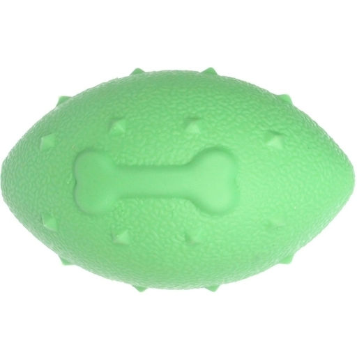 Цена за 3 шт. Игрушка - регби для собак средних, мелких и крупных пород "Сырик для Бро", лапка, цвет зеленый, 10*6*6см (лейбл)