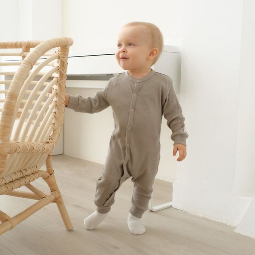 Комбинезон Крошка Я, BASIC LINE, рост 86-92 см, цвет бежевый фото 2