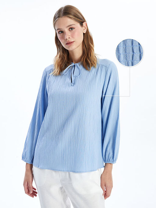 Ba?lamal? Yaka Dokulu Bluz