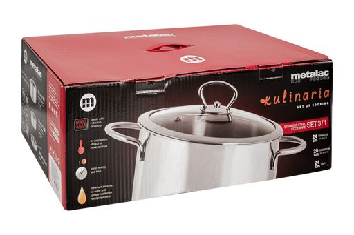 Набор для приготовления Кулинария, 3 предмета, крышки стеклянные - Metalac фото 7