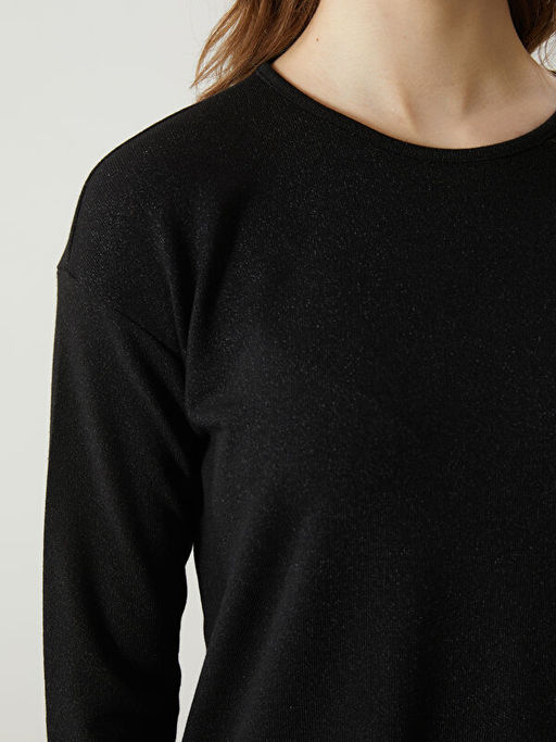 Bisiklet Yaka Oversize Kad?n Ti??rt