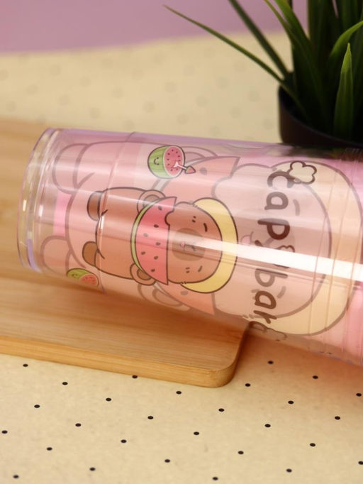 Тамблер iLikeGift "Capybara watermelon", red (450 мл)