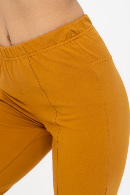 Брюки женские 403L3-32 горчица - Solo mio фото 9