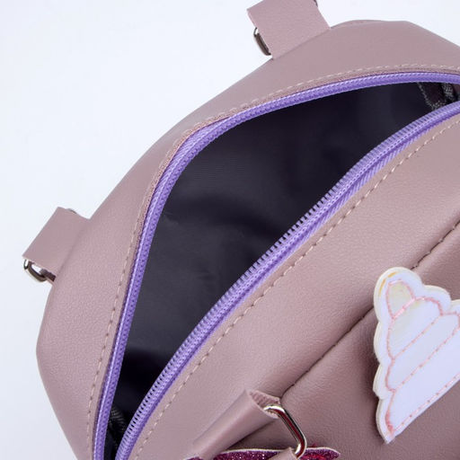 Сумка детская Единорог на молнии, цвет сиреневый - NAZAMOK KIDS фото 2