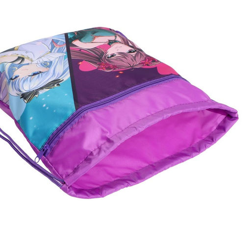 Мешок для обуви с карманом 420 х 340 мм, Calligrata МСО-7С, (мягкий полиэстер, плотность 210D) Аниме  фото 4