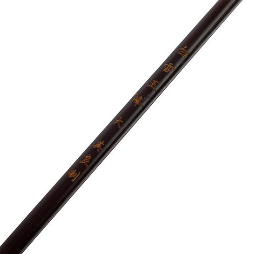 Кисть круглая для каллиграфии, ворс "Коза", №1, ручка из дерева, в блистере, диаметр-0,8 см, длина-2,5 см