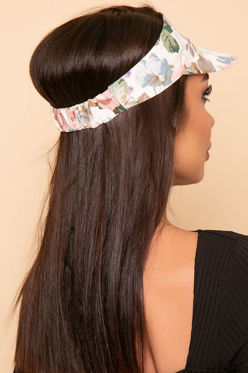 Козырек хлопковый (розы, белый) КЗ15 - Lt collection фото 2