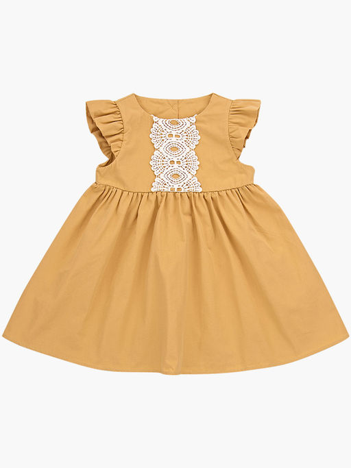 Платье для девочки праздничное нарядная форма детская одежда UD 6220 беж - Mini maxi фото 3