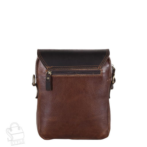 Сумка мужская кожаная 3010TR d.brown Tough Ruder  в Новосибирске