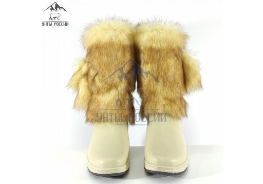 Сапоги Унты натуральная кожа,натуральная овчина, литая подошва