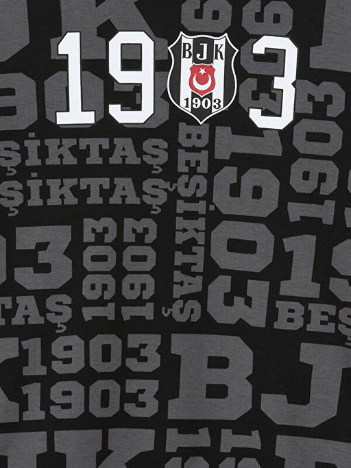 Bisiklet Yaka Be?ikta? Bask?l? Erkek ?ocuk Sweatshirt - Waikiki фото 2