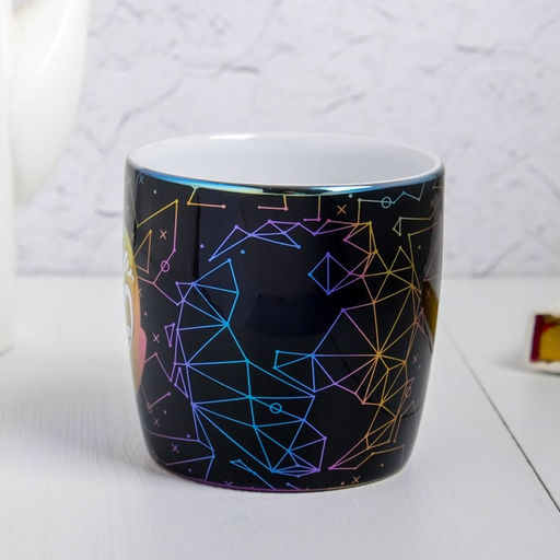 Кружка керамическая «Детка, ты космос», 300 мл, цвет чёрный