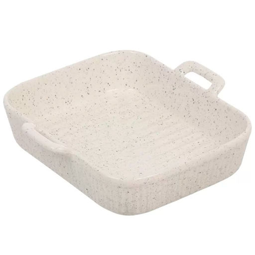 Форма для запекания керамика, 23х22.5х5 см, Белый гранит, Y6-10194/Y4-9206 (462622) /DANIKS/