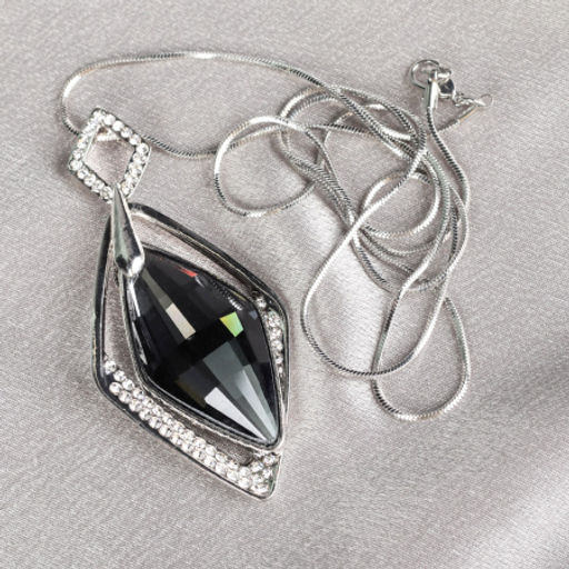 Подвеска-кулон на цепочке 72 см Камень / YD10153/1 /уп 12/серебро - Галеонтрейд фото 6