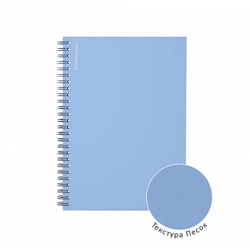 Цена за 2 шт. Тетрадь общая с пластиковой обложкой на спирали ErichKrause Symbol, голубой, A5, 80 листов, клетка фото 3