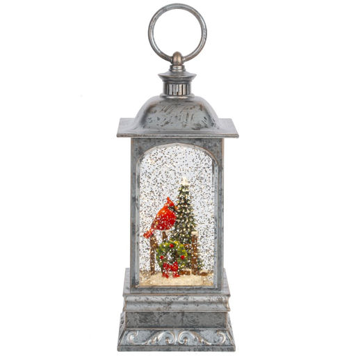 Изделие декоративное "Фонарь" (подсвет, вьюга, 3хАА н/п), L9 W9 H27 см