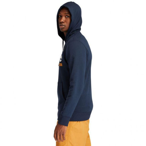 Мужская толстовка Timberland Sweatshirt Essential Established 1973 Hoodie Regular темно-синяя  фото 4