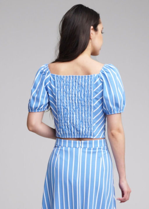 Джемпер жен. голуб/бел 236269/111ззн - Clever wear фото 2