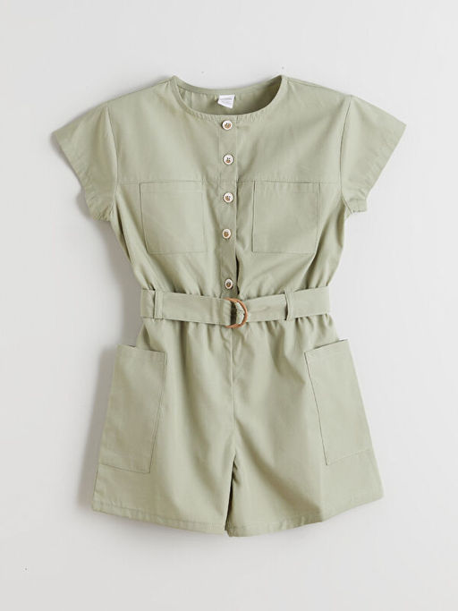 Bisiklet Yaka Basic K?z ?ocuk Tulum