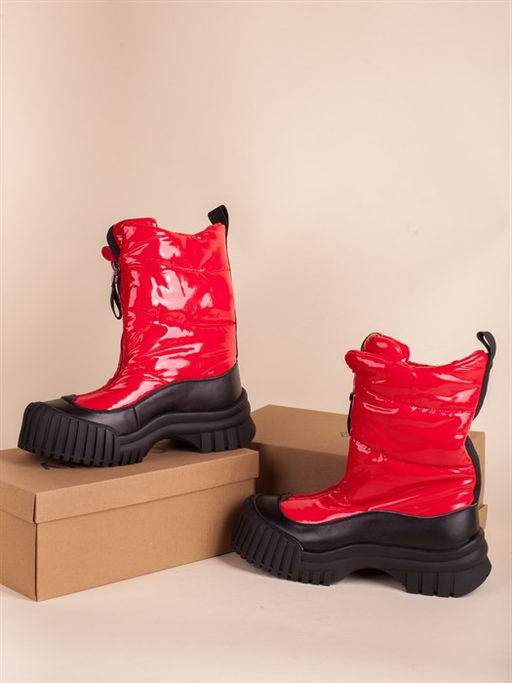 Дутики трендовые зимние на массивной подошве на любой возраст и на холодную зиму YPM8347R - Piniolo фото 3