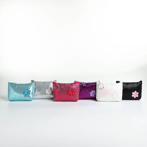 Цена за 2 шт. Кошелёк детский «Блёстки» Выбражулька, маленький, монетница, МИКС