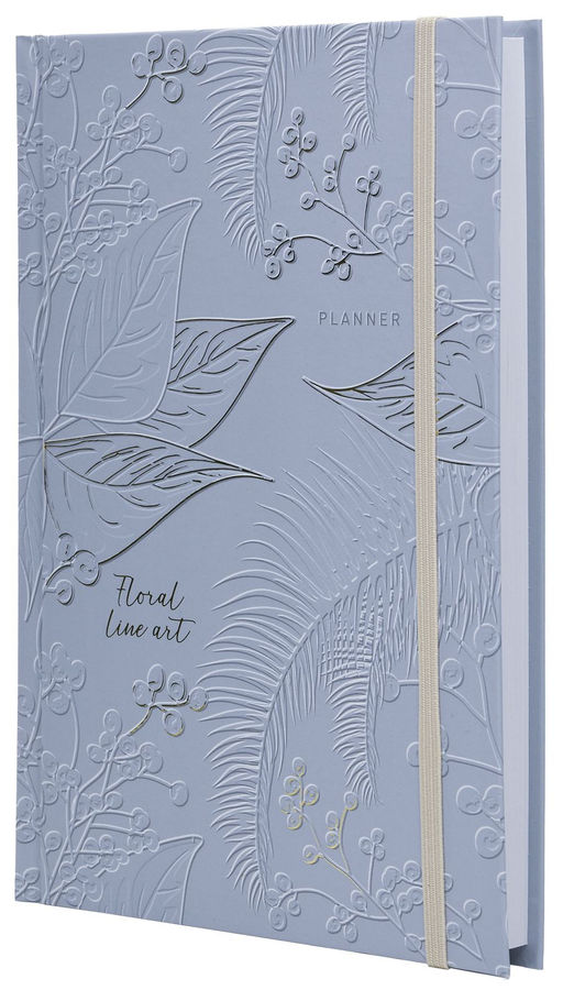 Ежедневник А5 недатированный LITE РАСТИТЕЛЬНЫЙ ОРНАМЕНТ 128 л. с дизайном, твердая обложка...