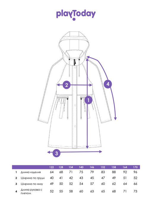 PlayToday / Плащ для девочки фото 9