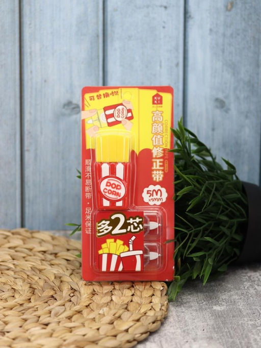 Корректор "French fries", red + 2 сменных блока, шоу-бокс 8 шт.