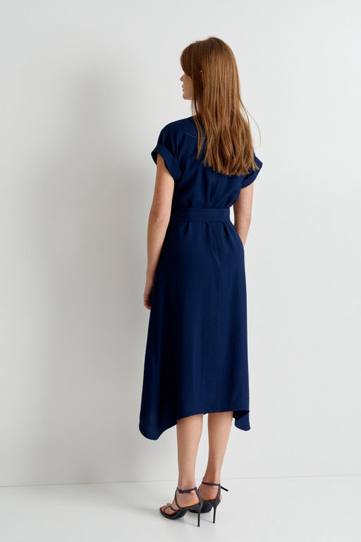 Платье из вискозы Bella (Цвет: Темно-синий) - Morozov Amavie фото 5