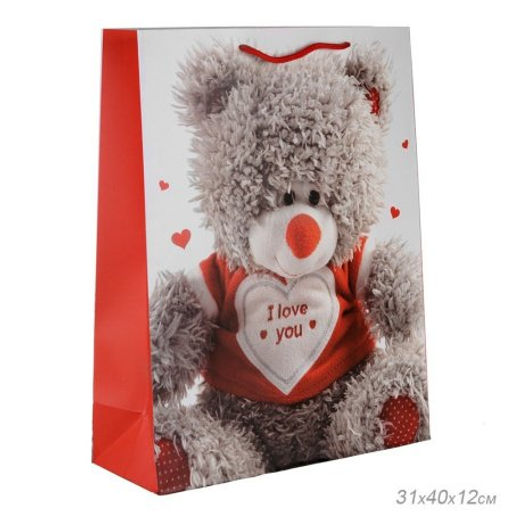 Цена за 12 шт. Пакет подарочный 31x40x12 / 24821L /уп 12/360/ - Галеонтрейд фото 2