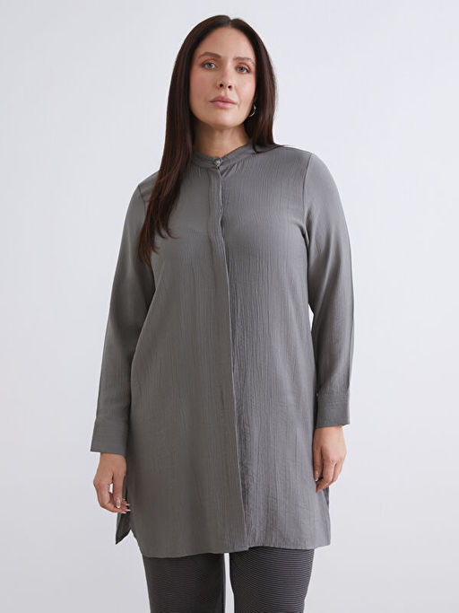 Hakim Yaka Dokulu Kad?n G?mlek Tunik